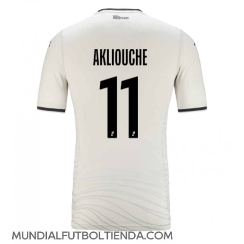 Camiseta AS Monaco Maghnes Akliouche #11 Tercera Equipación Replica 2024-25 mangas cortas